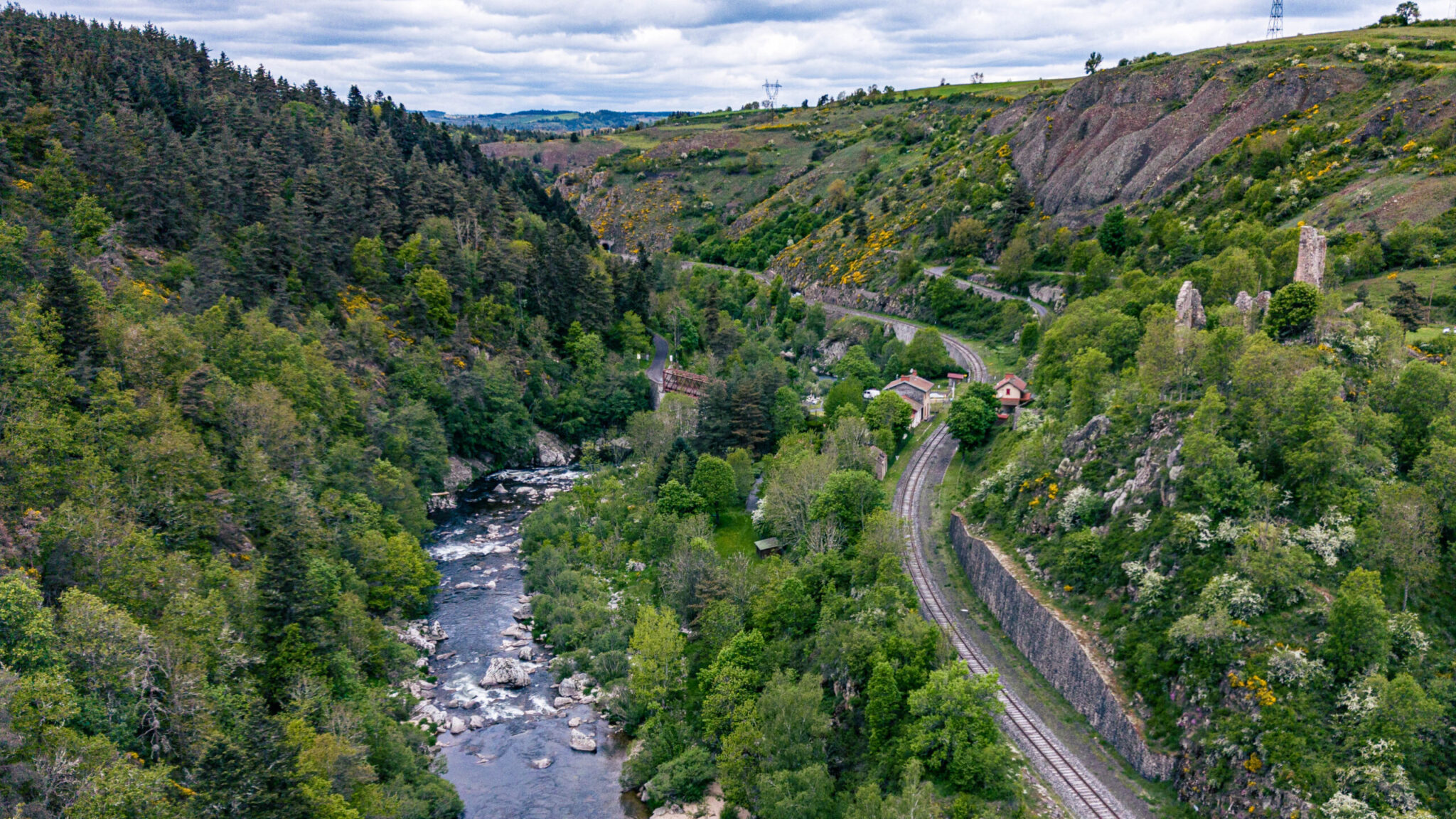 Rauret - Vue aérienne du Pont de Jonchères