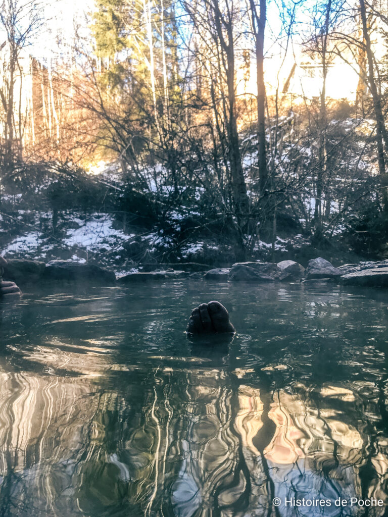 Source d'eau chaude du Croizat à la Bourboule (63)