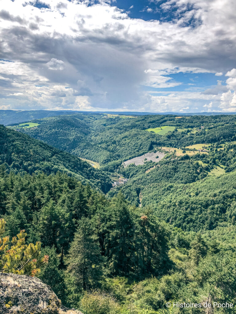Les gorges de l'Allier vues depuis la Chapelle