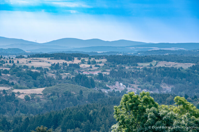 Village de Auroux vu depuis Dromazère